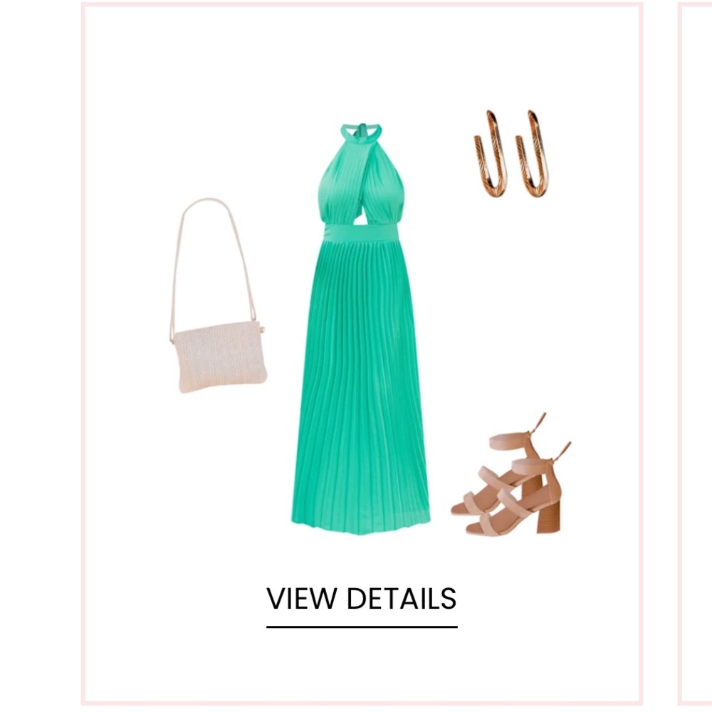 Pleated Halter Maxi - Picture 6 of 9